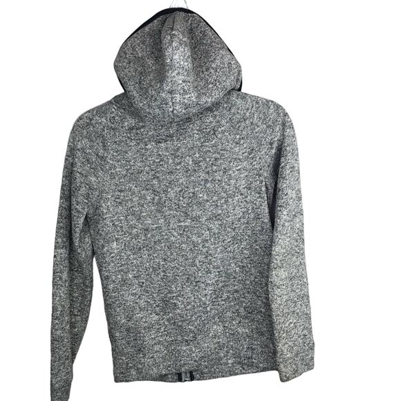 American Eagle Gray Sherpa Lined Hoodie Zipper Sweatshirt Jacket XS Cozycore - Picture 4 of 7